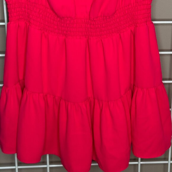 Amanda Uprichard Lela Romper, Hot Pink, Size L, Like New - Picture 6 of 15